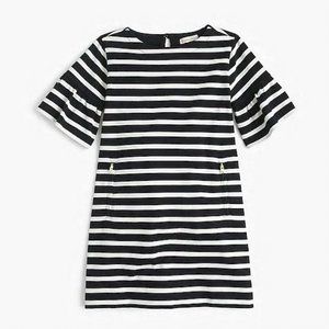 Crewcuts 3/4 bell sleeve striped dress Size 10